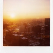 Downtown window view
