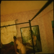 self portrait by window