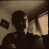 Self portrait in living room 3